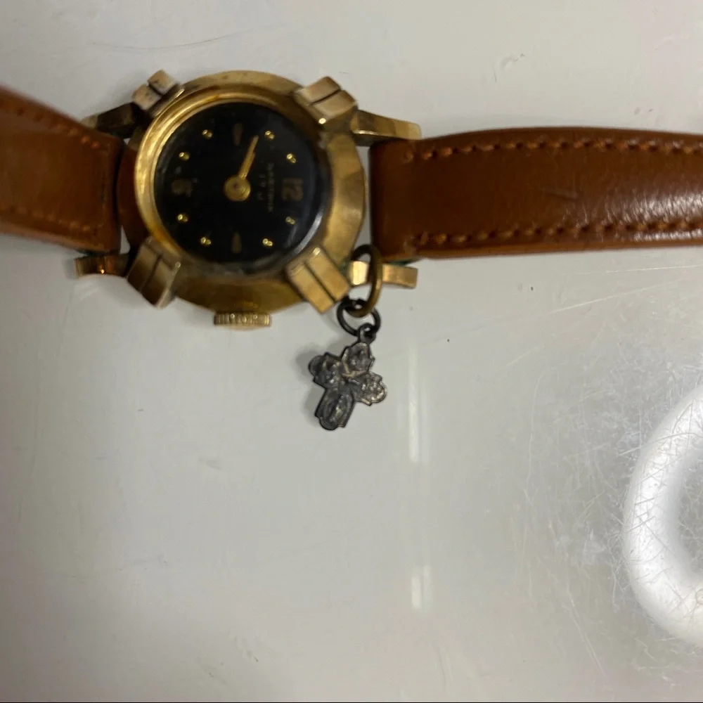Nastrix 7J automatic 14k gold‎ watch